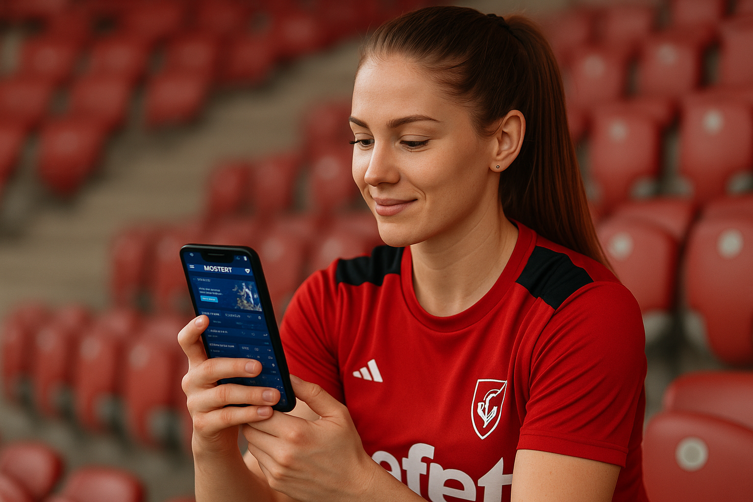 Спортсменка DVSCKezilabda використовує мобільний додаток Мостбет